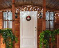 Гирлянда-бахрома ул. ULD-B3010-200/SWK 200LED бел. 3м/32нит макс 70см, 9W соед. 6мод IP67 Uniel