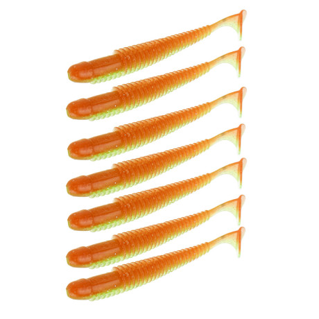 KAIDA Приманка силиконовая ТВИСТЕР 3,8", 10см, 4гр, HT003, 7шт