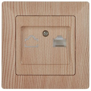 ЭРА Intro Solo роз. СУ комп. 1 мест. RJ45, сосна 4-303-11, 4587