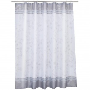 Штора д/ванной Ромашки 180(В)*200(Ш)см, 12 колец,люверсы, полиэст/водоот.пропитка 60535 Master House