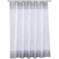 Штора д/ванной Ромашки 180(В)*200(Ш)см, 12 колец,люверсы, полиэст/водоот.пропитка 60535 Master House