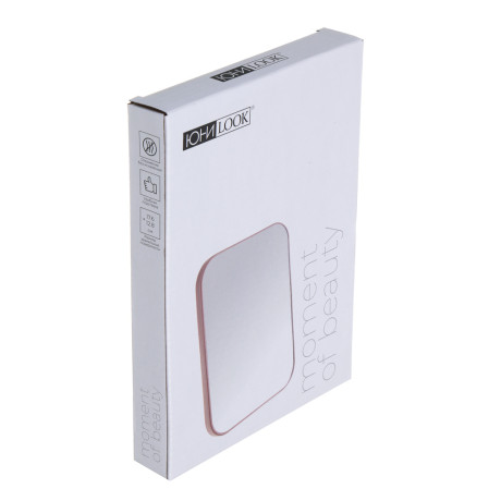 ЮНИLOOK Зеркало настольное, пластик, стекло, 13х18см, 4 цвета, ЗН19-1