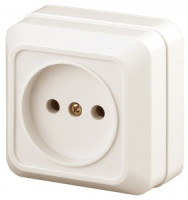 ЭРА Intro Quadro роз. ОУ 1 мест. 16A (керамика) сл.кость, 250В 2-201-02 0033