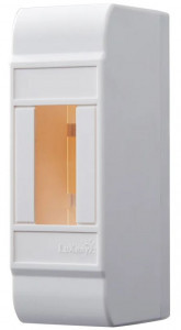 Lezard LUXRAY бокс (корпус) пластик КМПн- 2 мод.  без крышки, навесной БЕЛЫЙ IP40