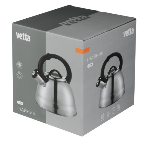 VETTA Чайник стальной 2,3л, "Мелаццо", индукция