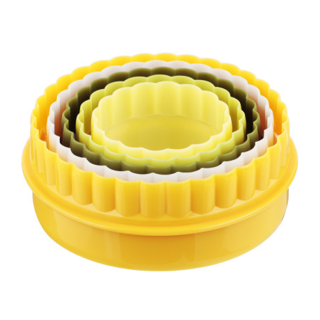 SATOSHI Набор форм для печенья/салатов/десертов 5пр, 4,8-5,8-6,8-7,8-8,8х3,5см, пластик