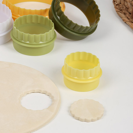 SATOSHI Набор форм для печенья/салатов/десертов 5пр, 4,8-5,8-6,8-7,8-8,8х3,5см, пластик