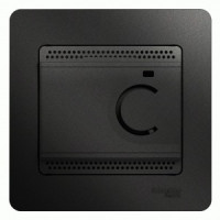 Systeme Electric GLOSSA термостат электр 10А д/тепл. пола с датч +5° до +50°С антрацит GSL000738(1!)