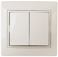 ЭРА Intro Plano выкл. СУ 2 кл. (перекл. проходной) 10А 250В, слоновая кость 1-107-02 53804