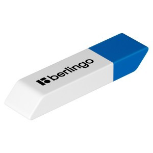 Ластик Berlingo "Eraze 940", прямоугольный комбинированный, скошенный, 52*14*8мм Арт.360369