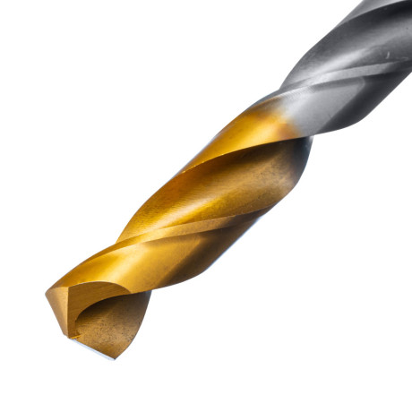 Сверло спиральное по металлу 11 x 142 мм, Р6М5, Golden Tip  Denzel