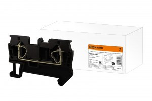 TDM Зажим клеммный безвинтовой (ЗКБ) 1,5 мм2 17,5А черный (60!) SQ0822-0090