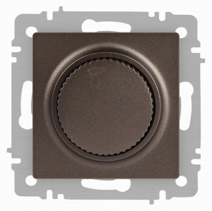 ЭРА Intro Accent мех. диммер СУ (поворотный) 600Вт 230В, бронза 6-401-08