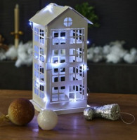 Гирлянда-нить (бат) Роса 20LED белый 1,9м (2AA не в/к) ULD-S1900-020/STB/2AA WHITE BEADS MINI Uniel