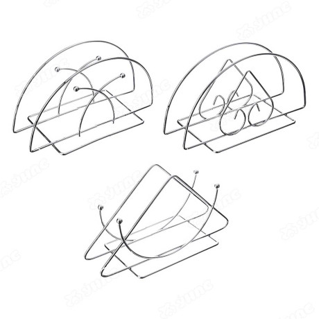 Салфетница мет. 13*7*6см 3 вида 844-055