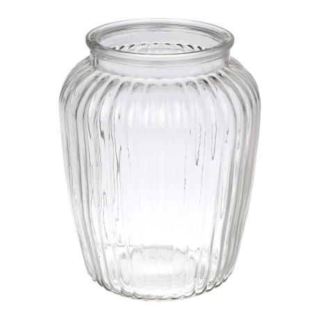 Ваза, 14х18,5 см, стекло, прозрачная