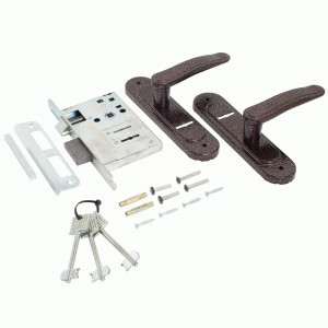 Замок врезной с/руч Птимаш ЗВ9-4.03 медь (10)