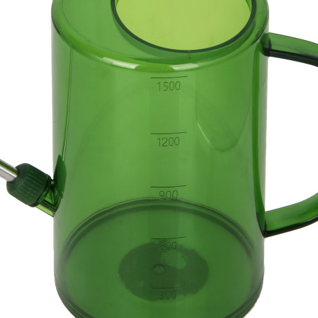 Лейка для комнатный растений тм INBLOOM, 1.5л, 18х11.5 см, РР, PS, металл, зеленый