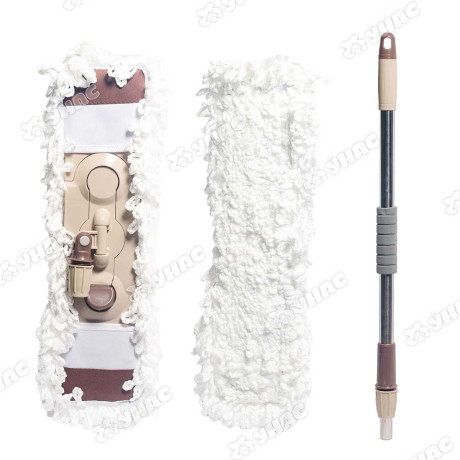 Швабра NA2073 насадка "букля" ручка металлическая телескопическая