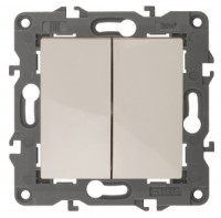 ЭРА Elegance мех .выкл. (перекл.) СУ 2 кл. (перекрестный) 10А, 250В сл. кость автоклеммы 14-1112-02