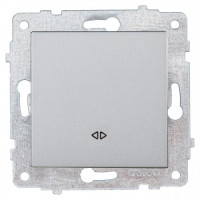 OVIVO мех. выкл. СУ 1 кл. 10А (перекрестный) серебро (ко всем рамкам) 600-000210-214