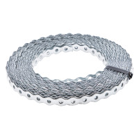 Лента перфорированная вентиляционная, &quot;волна&quot;, 0.55 мм, LP VLN 1.2 см х 25 м, цинк Сибртех