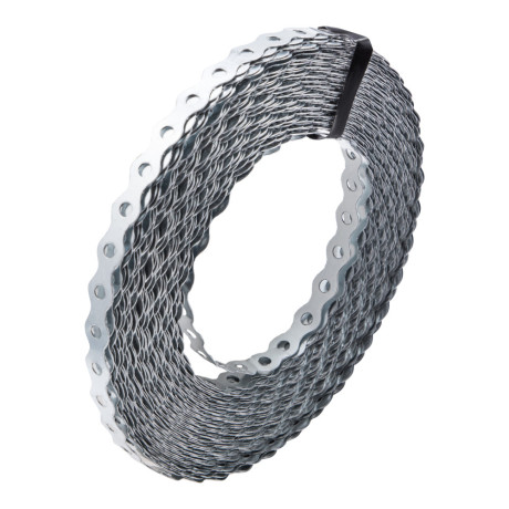 Лента перфорированная вентиляционная, "волна", 0.55 мм, LP VLN 1.2 см х 25 м, цинк Сибртех