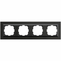 OVIVO Рамка СУ 4 местн. QUANTUM, антрацит, 405-350000-228