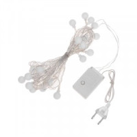 Гирлянда-нить Шарики 20LED, 5м, разноцвет (RG/RB) контроллер 8 реж. , прозр шнур NEON-NIGHT 304-022