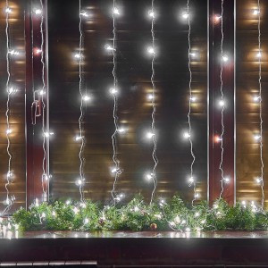 Гирлянда-занавес св/д 3х3м 192LED белый, провод прозрач ULD-C3030-192/DTA WHITE IP20 Uniel