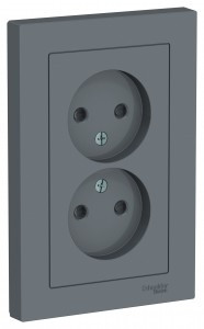 Systeme Electric AtlasDesign роз. СУ 2 мест. грифель (пл.осн., штор.) ATN000722 (6!)