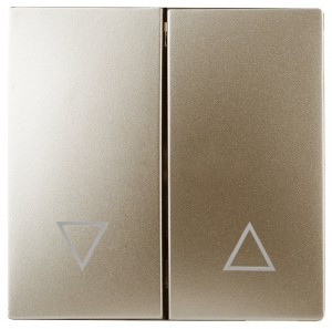 ЭРА 12/Elegance Клавиша для выкл. д/жалюзи, шампань 12-6203-04 6774