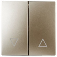 ЭРА 12/Elegance Клавиша для выкл. д/жалюзи, шампань 12-6203-04 6774