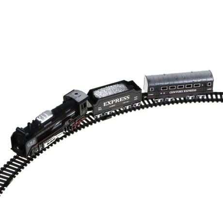 ИГРОЛЕНД Железная дорога "Ретро", движение ,свет , 2АА, PP, HIPS, 35,7х24х4,3см