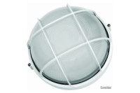 Camelion 1101S C01 св-к влагозащит. баня/сауна 130° IP54 100W E27 круг решетка белый НБП 03-100-002