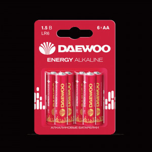 Э/п Daewoo Energy Alkaline LR6/316 BL6 (72!!!)