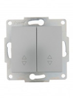 Lezard KARINA мех. выкл. СУ 2 кл. 10А (проходн.) матов. серебро (корп. ABS) 707-4388-106