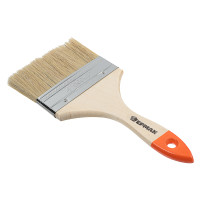 ЕРМАК Кисть малярная плоская &quot;Стандарт&quot; нат. щетина 4&quot; (100мм)