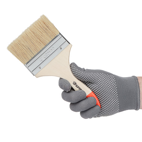 ЕРМАК Кисть малярная плоская "Стандарт" нат. щетина 4" (100мм)