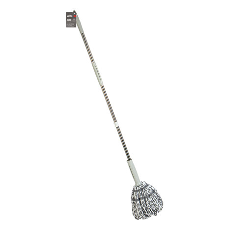 VETTA Швабра с отжимом, пластик, 120см, насадка из микрофибры овал, нерж. сталь, пластик