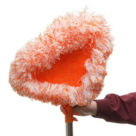 Швабра NA2597  треуголья насадка микрофибра телескопическая ручка