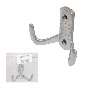 Крючок-вешалка №10 ХРОМ Инд.упаковка+ШК (100) Кунгур