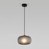 Eurosvet св-к подвес. Е27 1x60W 250х250х910 мет черный/серый Gem 50262/1 a064964