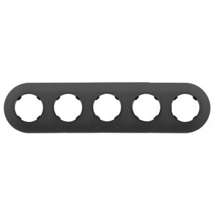 Bylectrica РЕТРО ПРОВАНС круг Рамка СУ 5 мест. (ЮЛИГ.735212.505 черный графит)