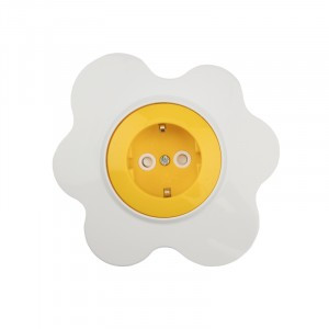 KRANZ HAPPY роз. СУ 1 мест. Яичница (земля, крышка) 16A желтая/белая KR-78-0631