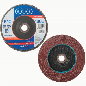 PATRIOT Круг лепестковый торцевой Edge by 180мм*22,23мм*P40, 819010013