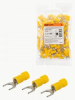 TDM Наконечник вилочный изолированный НВИ с легким вводом проводника 6,0-6 (100 шт.)  SQ0503-0209