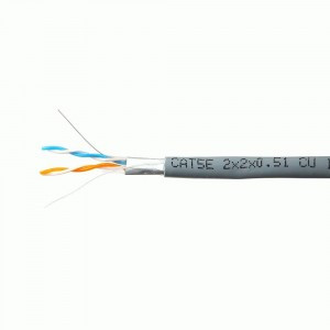 SkyNet Premium кабель FTP 2x2x0,51, медный,  кат.5e, одножил., 305 м, коробка, серый