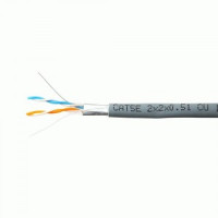 SkyNet Premium кабель FTP 2x2x0,51, медный,  кат.5e, одножил., 305 м, коробка, серый