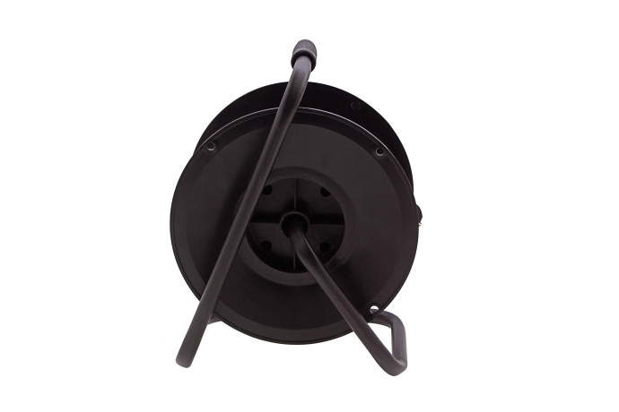 Удлинитель силовой 30 м, 16А, тип УХ10, ПВС, на кабельной катушке, 4 розетки без заземления Сибртех